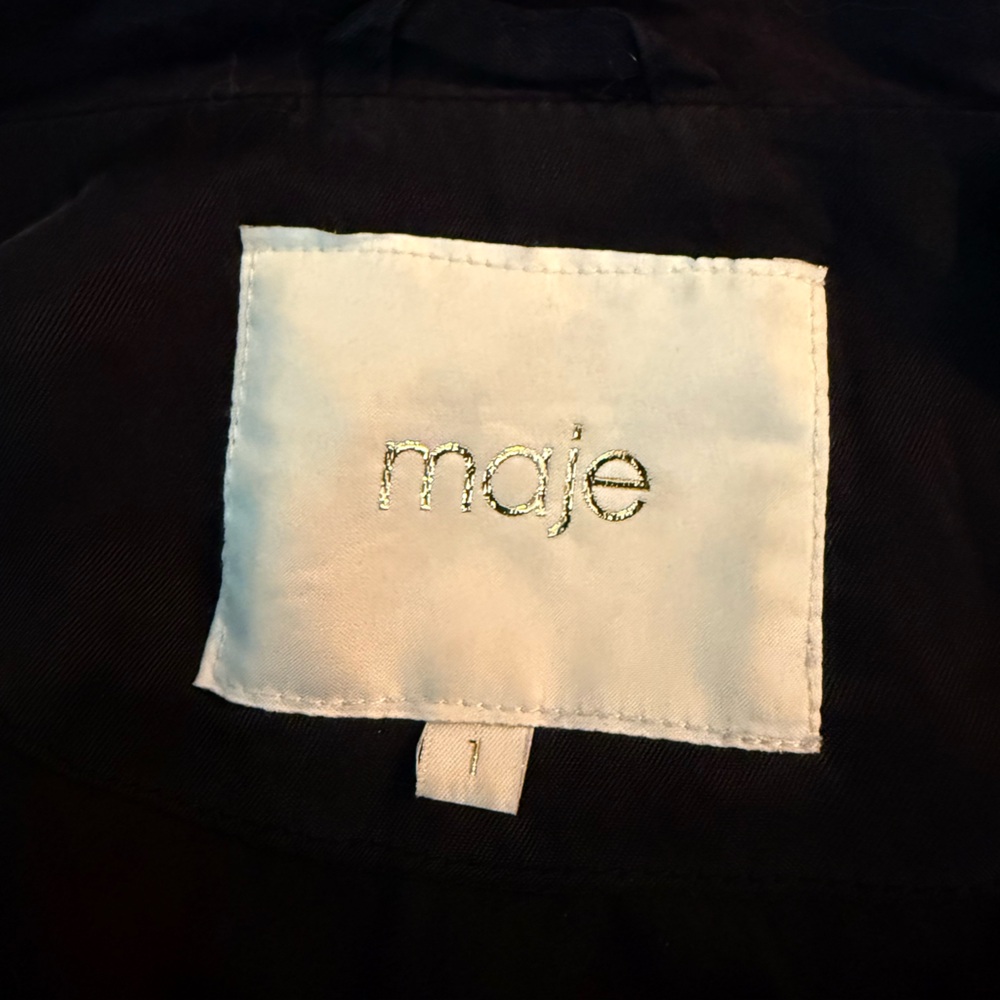 Maje Black Utility Jacket. Small - image 8